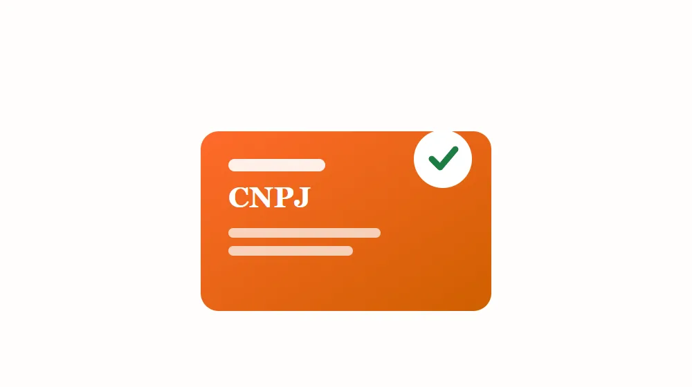 CNPJ emitido pela Receita Federal